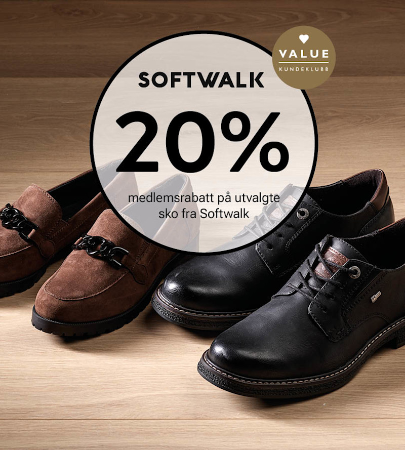 Brune semsket loafers med kjede og svarte snøresko i lær fra Softwalk. 20% medlemsrabatt.
